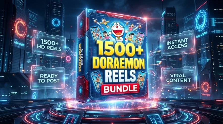 1500+ Doraemon Cartoon HD Viral Reels Bundle
